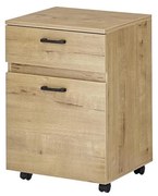 Офисен мобилен шкаф MIRANE, дъб