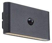 Стенна лампа черна 4-степенен сензор магнитна вкл. LED акумулаторна - Batt