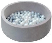 2Kids Toys - Детски сух басейн с топки Ø 90 см сив