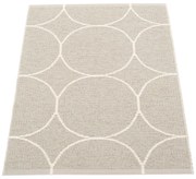 Кремав килим за открито и закрито 70x100 cm Boo Linen – Pappelina