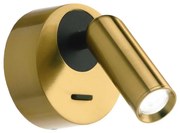 Ideal Lux - LED Стенен спот BEAN LED/3W/230V CRI 90 месинг