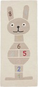 Ръчно изработено детско килимче за игра със смес от вълна 75x180 cm Rabbit Hopscotch – OYOY Mini