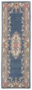 Син вълнен килим , 67 x 210 cm Aubusson - Flair Rugs