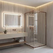 Душ кабина Rea Punto 90x90 Brush Copper