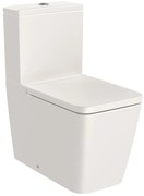 Тоалетна чиния за моноблок, Roca, A342536650 SQUARE, порцелан, бежов, 79.4x37.5x64.5см