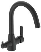 Стоящ смесител за кухня VidimaUno, BA356XG, Vidima, месинг, черен, 31.4х24.6х16.3см