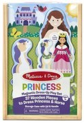 Melissa & Doug - Магнитен дървен комплект за обличане - Принцеса