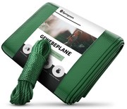 Blumfeldt Aegis, предпазнен изтъкан брезент, универсален брезент, пластмаса, подсилени ъгли, кабел