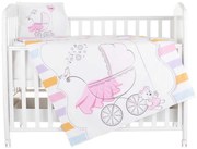 CHIPOLINO Сет за легло 5 части РОЗОВО СЪРЦЕ