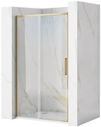Врати за душ кабини REA Rapid Slide 130 Gold Brush