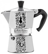 Bialetti - Кфеварка Мока Еxpess 90th anniversary - Doodle Art