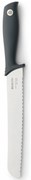 Нож за хляб Brabantia Tasty+ 1001162, 20 см, Закалена стомана, Устойчив на надраскване и корозия, Тъмносив