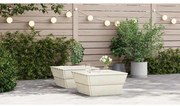 315635 vidaXL Градински маси 2 бр 60x60x30 см импрегнирана смърчова дървесина