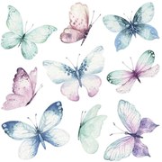 Декоративни стикери за стена Watercolour Butterflies Ango