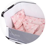 CHIPOLINO Спален к-кт за мини кошара РОЗОВИ ПЕПЕРУДИ