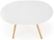 Трапезна маса SOLINA бяла/дъб