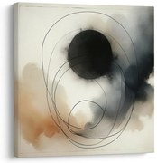 Картина на платно – Геометрични линии и димни тонове