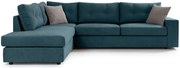 Ъглов диван Hanson-Petrol-Left