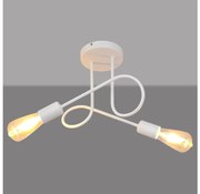 Детски плафониер OXFORD 2xE27/15W/230V бял