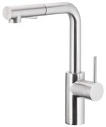 KFA Armatura 6623-110-22 - Кран за мивка с издърпваща се пръскачка DUERO BASIC неръждаем