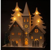 Brilagi - LED коледна украса LED/2xAA църквичка