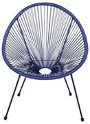 Син градински стол метален/пластмасов Avocado Comfort – Bonami Selection