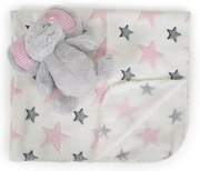 CANGAROO Одеяло с играчка ELEPHANT РОЗОВО