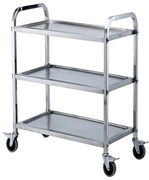 Метална количка на 3 нива малка 75x40x82.5cм 079A(S) GX