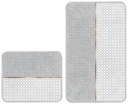 Сиви килими за баня в комплект 2 бр. 60x100 cm – Mila Home