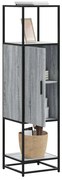 849037 vidaXL Висока дъска Grey Sonoma 35,5x35x139cm Обработено дърво и метал