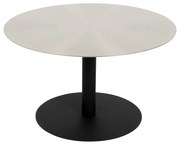 Метална кръгла масичка за кафе в черен и златист цвят ø 60 cm Snow – Zuiver