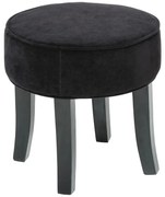 Табуретка atmosphera Adriel, Кадифе - Черен