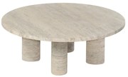 Бежова каменна кръгла масичка за кафе ø 75 cm Volos – Blomus