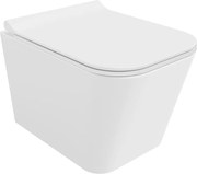 Mexen Teo wc чиния Rimless с тънка забавено падаща седалка, дуропласт, бял