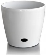 Саксия кръгла 28 х 26см - Бяла