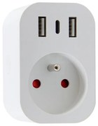 Immax NEO 07772L- Смарт разклонител 16A/230V + 2x USB + 1x USB-C Wi-Fi Tuya