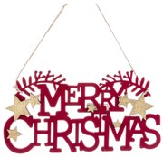 Дървена висяща коледна украса 22 cm Merry Christmas – Casa Selección