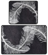 Антрацитни килими за баня в комплект от 2 бр. 60x100 cm Alisan – Foutastic