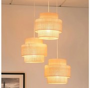 Brilagi - Полилей SPACE YUTE 3xE27/15W/230V кремаво/бяло