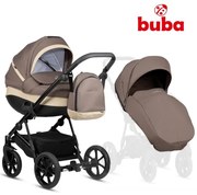 Бебешка количка 2в1 Zaza 2 BUBA - Coffee Brown
