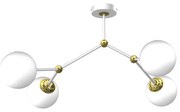 Повърхностен полилей JOY 4xE14/40W/230V бял/златист