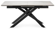 Сгъваема трапезна маса с керамичен плот с допълнителна плоча 89,5x160 cm Belma – Marckeric