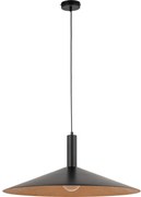 Пендел CAPRI 1xE27/15W/230V Ø 70 см черен/меден