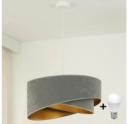 Brilagi - LED Пендел LYRA 1xE27/15W/230V сив/златист