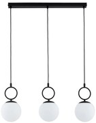 Пендел SITRO 3xE14/10W/230V черен/бял