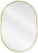 Mexen Loft овално огледало за баня 70 x 50 см, златна рамка - 9851-070-050-000-50