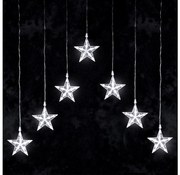 Aigostar - LED външна коледна гирлянда 70xLED/230V 1,2x1m IP44 студено бяла, със звездички