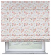 Детска ролетна щора в бяло и розово 170x160 cm Magic - Yellow Tipi