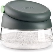 Съд за сол/захар Lekue 1009488, Ø12.4x10.1 см, Боросиликатно стъкло, Мерителна лъжичка, От +4°C до +80°C, Черен