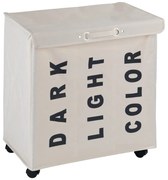 Бежов троен кош за пране , 117,6 л Trivo - Wenko